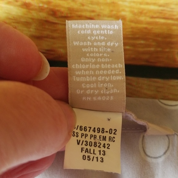 🔴SALE Banana Republic Gray & Yellow Blouse, M - Picture 6 of 8